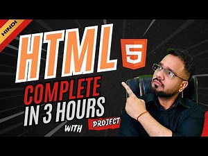 HTML Full Course with Live Project | Learn in 3 Hours (2025)