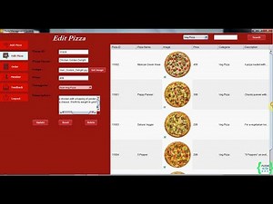 Pizza Shop Management System - Java Projects