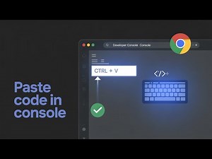 How to Paste Text or Code in Chrome Developer Console