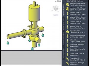 Mixproof valve for Autocad Plant 3D - Python scripted