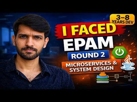 (Round 2) EPAM Interview Questions for Experienced Java Developer | Java + Spring Boot | 3–6 Years