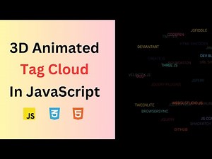 Create Interactive 3D Tag Clouds with JavaScript & SVG
