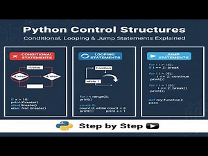 Python Control Structures | Conditional, Looping & Jump Statements Explained