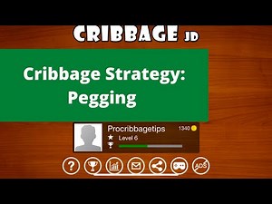 Cribbage pegging strategy!