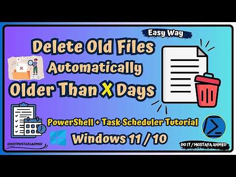 PowerShell to Automatically Delete Files Older Than x Days Using Task Scheduler