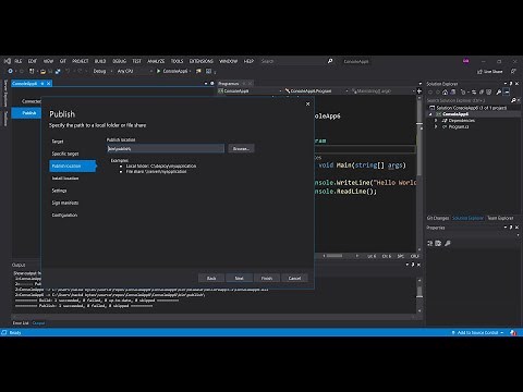 Generate EXE File from C# Project in Visual Studio 2019