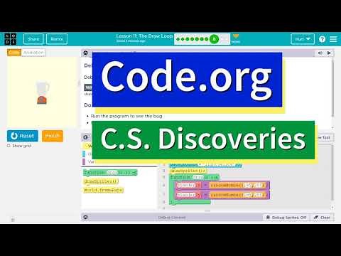 Code.org Lesson 12.6C The Draw Loop | Answer Tutorial | Debug Sprite Not Moving Practice D