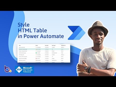 How to Style HTML Table in Power Automate