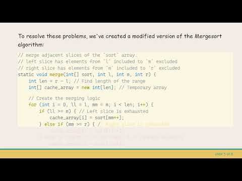 Implementing the Mergesort Algorithm in Java