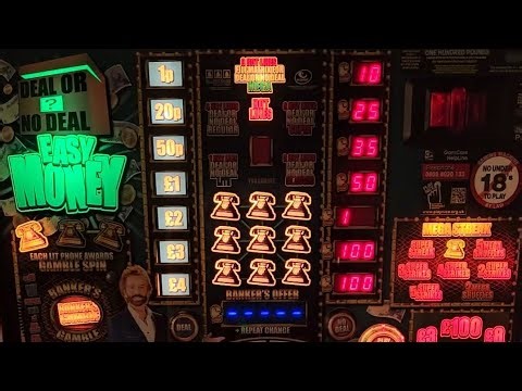 RERUN OF LIVE STREAM. DEAL OR NO DEAL EASY MONEY FRUIT MACHINE. £1 PLAY GAMEPLAY.