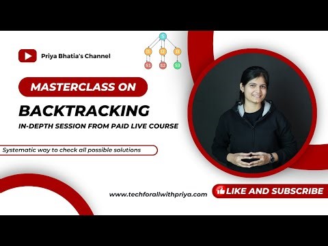 Masterclass on Backtracking: In-Depth Tutorial from Paid Live Course!!