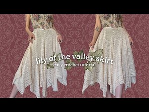 lily of the valley crochet skirt 🧚🏼 - for ALL sizes | beginner crochet tutorial