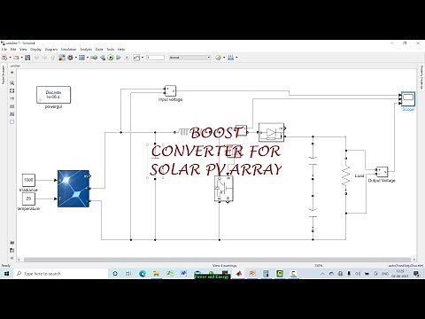Boost Converter Design for Solar PV Array