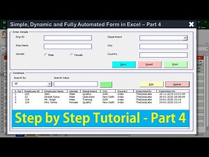 Fully Automated Data Entry Form in Excel - Part 4 (with Validation and Print Features)
