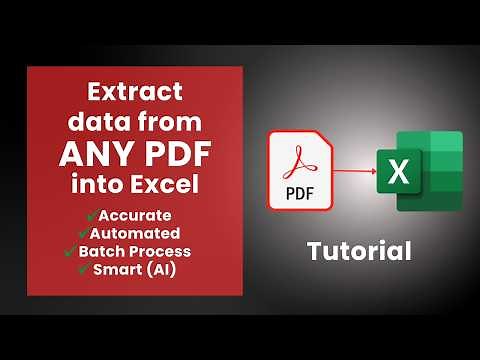 How to Convert ANY PDF to Excel (The BEST method)