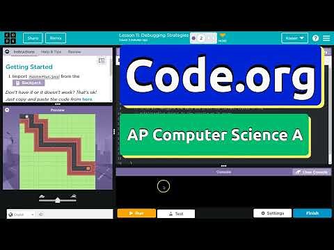 Code.org Lesson 11.2 Debugging Strategies | Tutorial with Answers | Unit 1 Computer Science A (CSA)