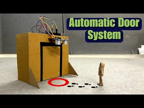 DIY Automatic Door System with Ultrasonic Sensor & Servo Motor! 🚪🤖 (Live Demo)