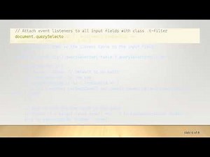 How to Efficiently Filter Multiple Tables in JavaScript Using Input Fields