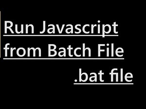 How to run Javascript from Batch File