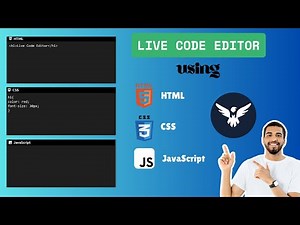 🔥 Build a Live HTML CSS JS Code Editor Like W3Schools | JavaScript Project Tutorial