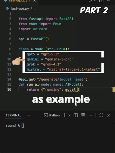 Auto-Generate API Docs in Seconds #programming #python #coding Please Stop writing API documentation manually. FastAPI can generate an interactive Swagger UI based on your code's type hints. This script demonstrates the