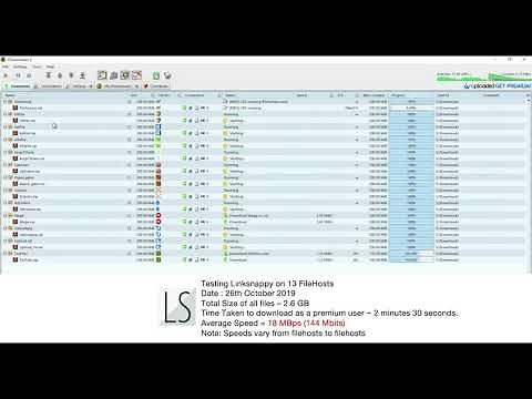 Testing LinkSnappy on 13 Popular Filehosts