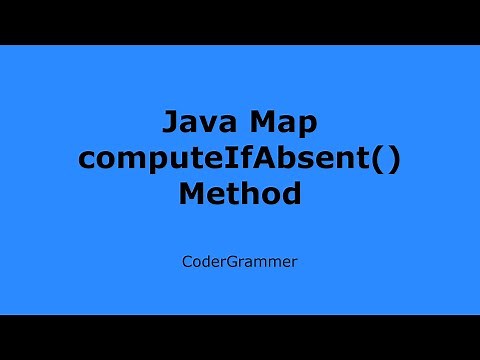 Java Map computeIfAbsent() Method