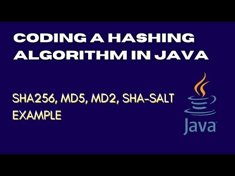 Coding a Message Digest Algorithms aka Hashing algorithm in Java: SHA-256, MD5, and MD2