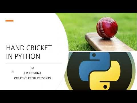 PYTHON HAND CRICKET INTRODUCTION | PART 1 | PROJECT DETAILS AND OVERVIEW