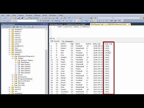 SQL server: How to Extract year from Field and add it in new field using sql query