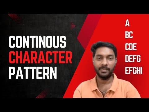 How to Print a Continuous Character Pattern | JavaScript Logic Building | Coding Challenge