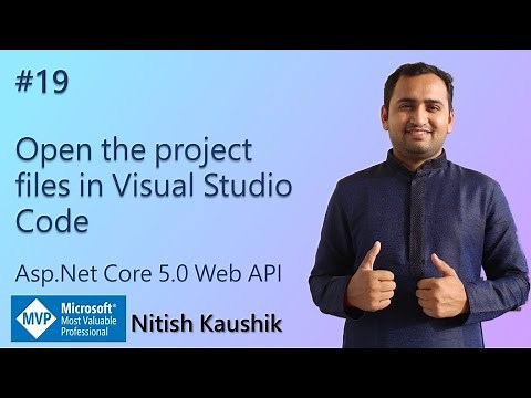 Open Project Files in Visual Studio Code | ASP.NET Core 5.0 Web API tutorial