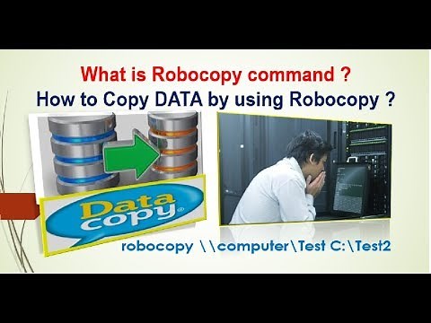 What is Robocopy command ? How to Copy DATA on Network by using Robocopy ?