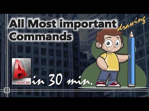 Autocad - The Most Important Drawing Commands Explained in 30 minutes - Part 1