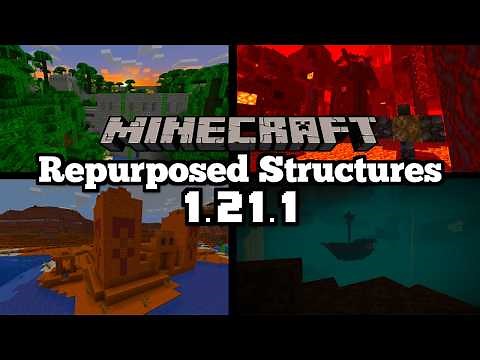 *NEW* Repurposed Structures Mod - Minecraft 1.21.1 (Mod Showcase)