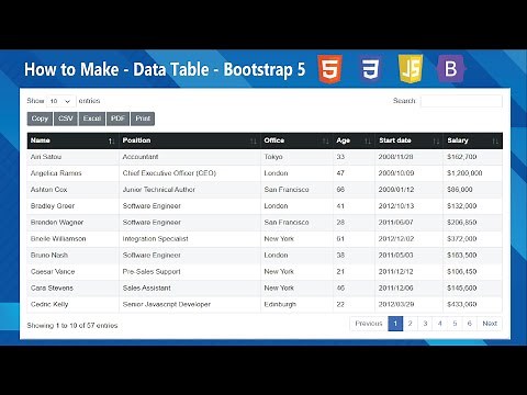 How To Make Data Table Export Bootstrap 5 | MJ MARAZ