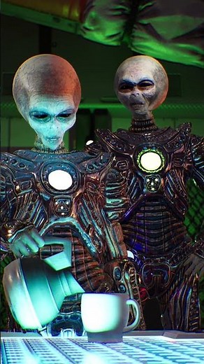 Funny Alien Coffee joke Animation #funny #funnyanimation #funnyalien #coffeehumor #coffeeaddict