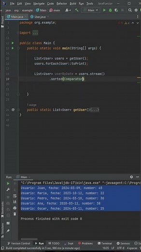 Organizing Lists in JAVA - SORT and API STREAMS #java #sorts #list