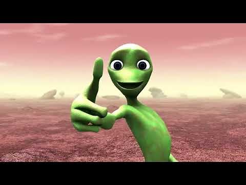 Dancing alien singing