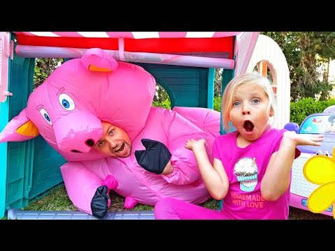Why Did Dad Turn Into a Pig 🐷 AND an Alien 👽 Again?! | Funny Pretend Play with Alice & Eva