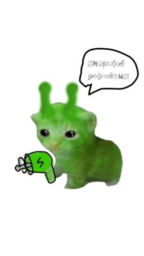 Hypersupercat on Instagram: "Alien cat - DAY 034 #catmeme #catmemes #cat #aliencat #memes"