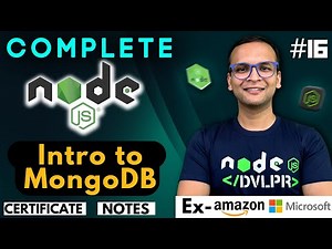 🚀🔥 Lecture 16: Introduction to MongoDB | NodeJS Complete Course ❤️ in Hindi | Notes Certification