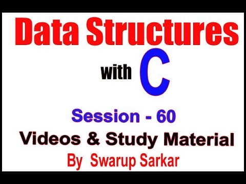 Data Structures with C | Session - 60 | AVL Tree all rotations with example | by Swarup Sarkar