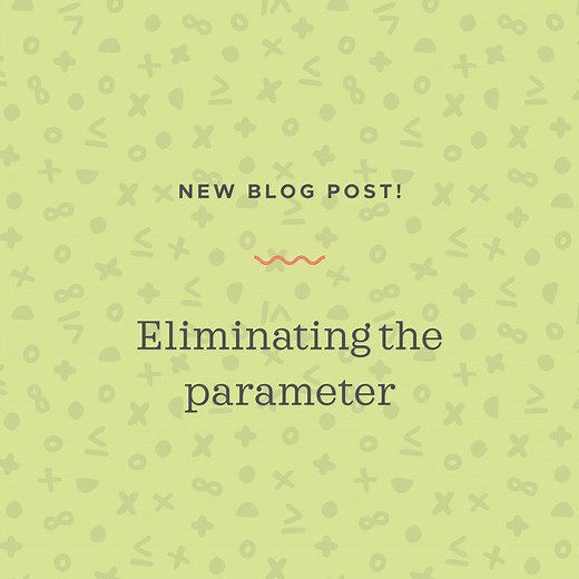 Eliminating the parameter from a parametric equation — Krista King Math | Online math help