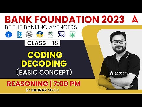 CODING-DECODING (Basic Concept) Reasoning Tricks for Bank Exams 2023 by Saurav Singh