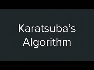 Karatsuba's Algorithm