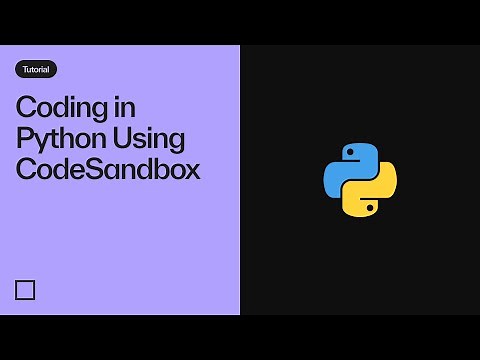 Coding in Python using CodeSandbox