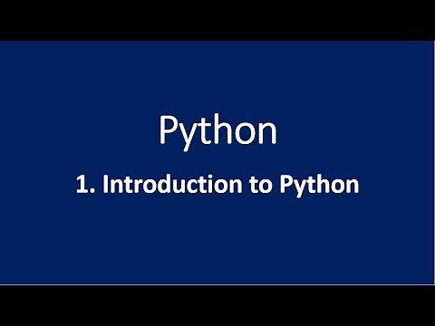 1. Introduction to Python