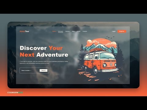 How to Create a Stunning Responsive Animated Website Using Only HTML & CSS | Beginner Tutorial