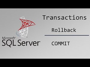 Transactions en SQL Server - Rollback / Commit